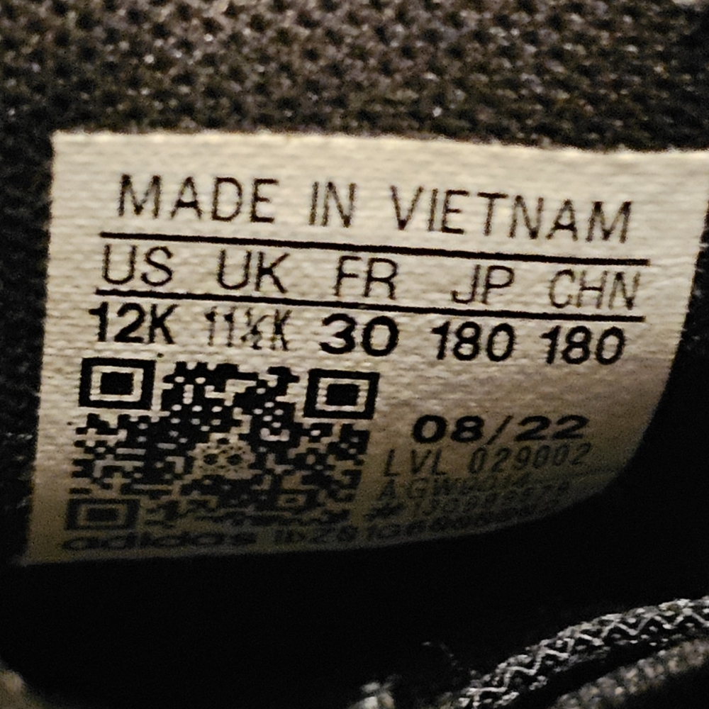 Adidas 12K Kids Athletic Shoes - Picture 8 of 9
